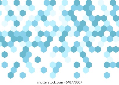 hexahedron abstract background