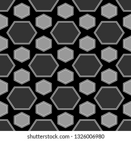 Hexahedrons wallpaper. Geometrical shapes backdrop.Polygons background. Hexagons ornament. Figures motif.Digital paper, web designing, textile print. Seamles pattern.