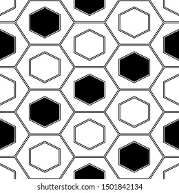 Hexahedrons wallpaper. Hexagons ornament. Digital paper, web designing, textile print. Seamles pattern. Polygons background. Figures motif.Geometrical shapes backdrop