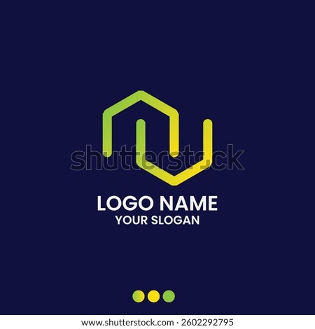 HexaLink Gradient Connection Logo for Technology