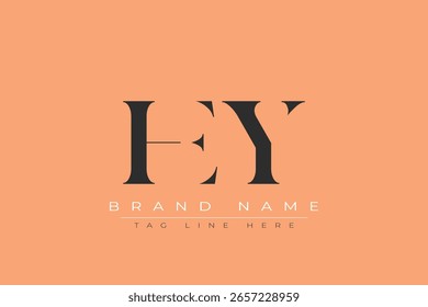 HEY abstrato carta logotipo design. Este logotipo é desenhado por três letras abstratas.