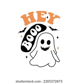 hey boo, halloween feliz, hallowee svg, diseño de camisetas de halloween, nena espeluznante, calabaza svg