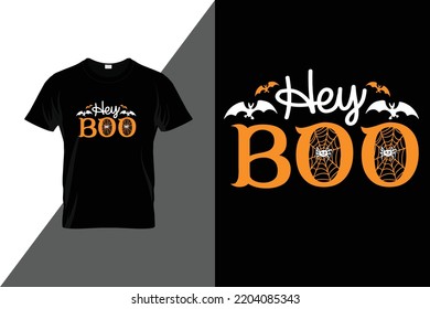 Hey Boo Vector Shirts Design Stock Vector (Royalty Free) 2204085343 ...