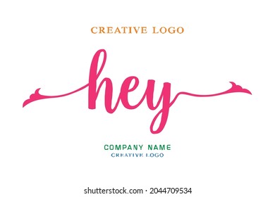 El logo de HEY lettering es sencillo, fácil de entender y autoritario