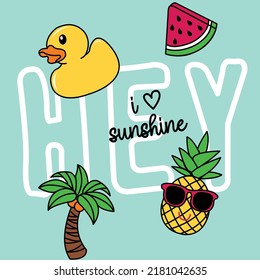 HEY I LOVE SUNSHINE VECTOR