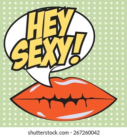 hey sexy background, illustration in vector format