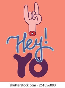 Hey Yo Cute Type Design