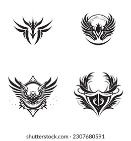 heyits adhyay an emblem vector simple white background