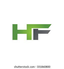 Hf Company Linked Letter Logo Green Stock Vector (Royalty Free) 331860800