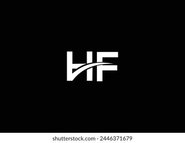 HF  creative logo design and initial logo design