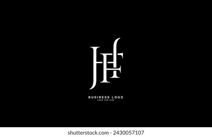 HF, FH, H, F, Letras abstractas Logo Monograma