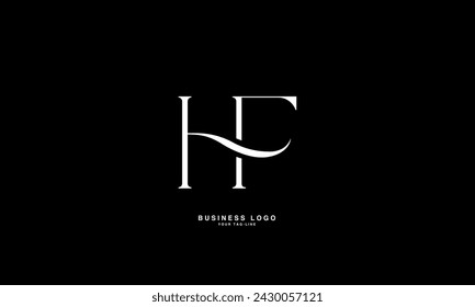 HF, FH, H, F, Letras abstractas Logo Monograma