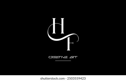 HF, FH, H, F abstract letters logo monogram