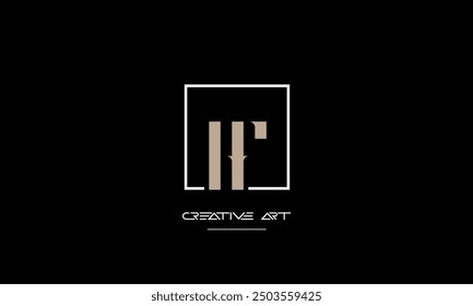 HF, FH, H, F abstract letters logo monogram