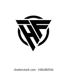 Hp Ph Triangle Logo Circle Monogram Stock Vector (Royalty Free) 1587741541