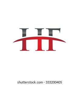 HF initial company red swoosh logo