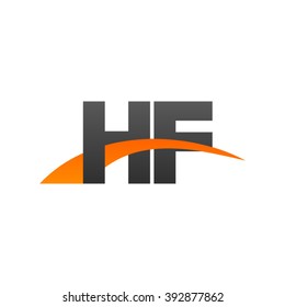 Hf Initial Overlapping Swoosh Letter Logo Stock Vector (Royalty Free ...