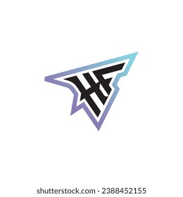 HF letter combination cool logo esport or gaming initial logo as a inspirational concept design