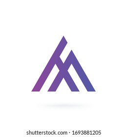 Carta HF Plantilla de vector de icono de diseño con logotipo moderno creativo