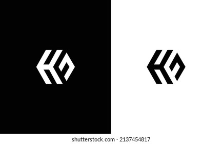 Vector de plantilla de diseño de logotipo de letras HF