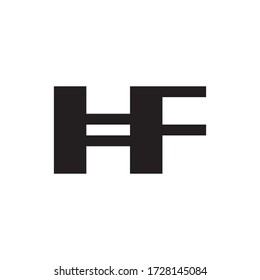 HF letter logo design vector