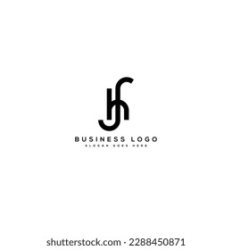 hf letter mark abstract vector logo design - hf icon design