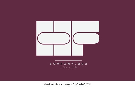 HF logo design monogram for company