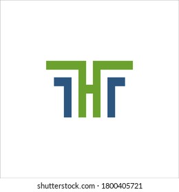 Signo vectorial de diseño de logotipo HF