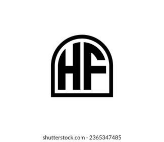 HF logo design vector template