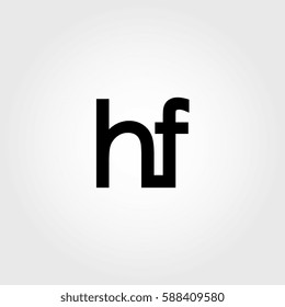 hf lowercase logo black interrelated