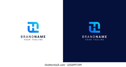 HF Modern And Simple Logo design Vector Template, HF Letter Logo Design.