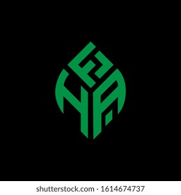HFA letter logo design. HFA logo design. H F A icon