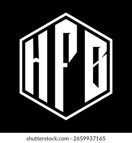 HFB Briefdesign. Logo-Design für HFB-Brieftechnologie. HFB Monogram Logo Design für Unternehmer und Unternehmen.