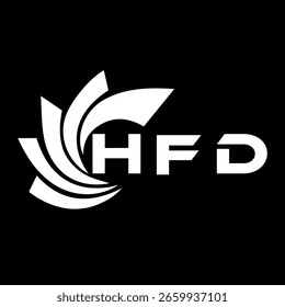HFD letter design. HFD letter technology logo design. HFD Monogram logo design for an entrepreneur and business.