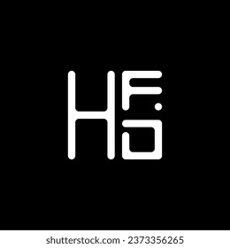 HFD letter logo vector design, HFD simple and modern logo. HFD luxurious alphabet design  