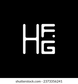 HFG Brief Logo Vektordesign, HFG einfaches und modernes Logo. HFG luxuriöses Alphabet-Design  