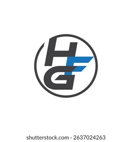 HFG logo design, HFG initials logo design, HFG letter combind logo, hfg vector	