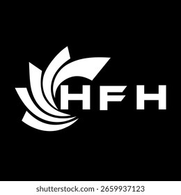 HFH letter design. HFH letter technology logo design. HFH Monogram logo design for an entrepreneur and business.