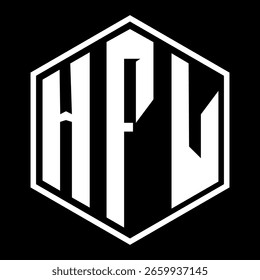 HFL letter design. HFL letter technology logo design. HFL Monogram logo design for an entrepreneur and business.