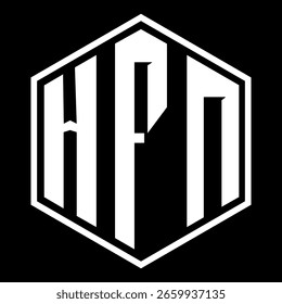 Diseño de letra HFN. Diseño de logotipo de tecnología de letras HFN. HFN Diseño de logotipo de monograma para un empresario y negocio.