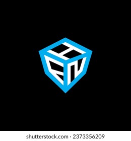 Diseño vectorial del logotipo de la letra HFN, logotipo simple y moderno de HFN. Diseño de alfabetos de lujo HFN  