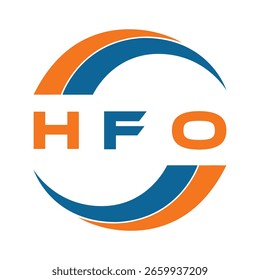 Diseño de carta HFO. Diseño de logotipo de tecnología de letras HFO. Diseño de logo HFO Monogram para un emprendedor y negocio.