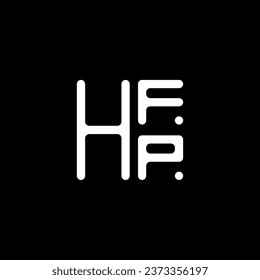 HFP Brief Logo Vektordesign, HFP einfach und modern Logo. HFP luxuriöses Alphabet-Design  