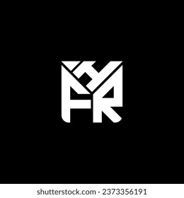 HFR letter logo vector design, HFR simple and modern logo. HFR luxurious alphabet design  
