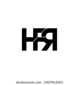hfr lettering initial monogram logo design