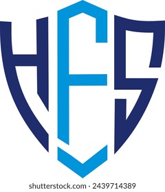 HFS Shield Logo design, icon, Symbol, vector file