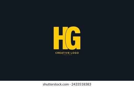 HG Abstract initial monogram letter alphabet logo design