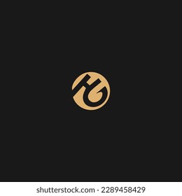 HG circle modern initial letter logo design vector bundle. It will be suitable for which company or brand name start those initial.
