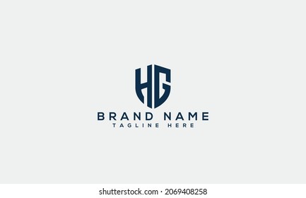 HG creative logo icon design in vector format with letter