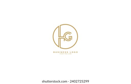 HG, GH, H, G, Abstract Letters Logo Monogram